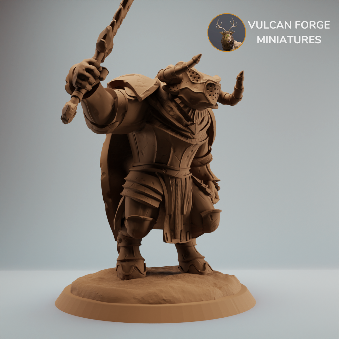 Minotaur paladin, minotaur warrior with sword - supported